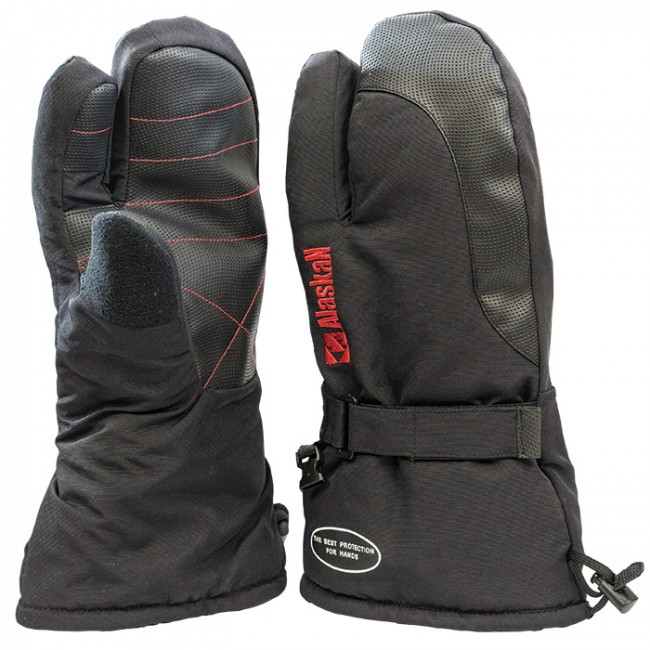 Варежки Alaskan TwoFingers черн.