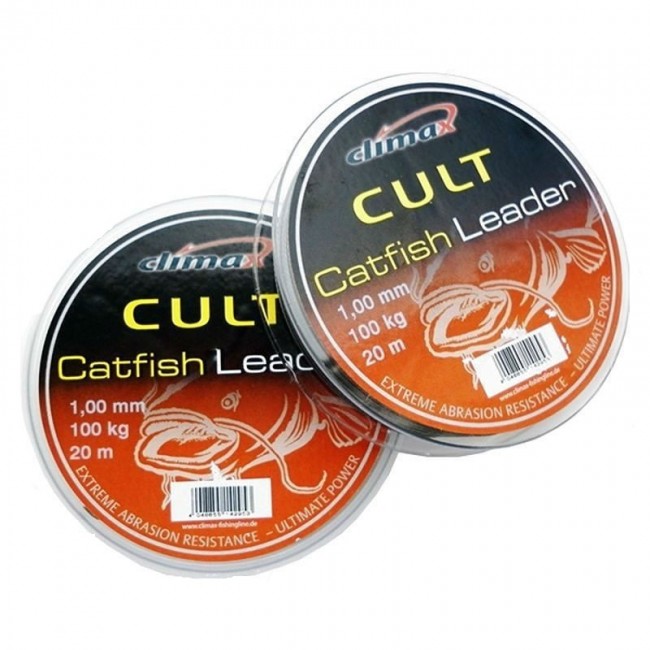 Поводковый материал Climax Cult Catfish Leader сомовый 20м (Коричневый)