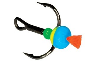 Тройник-капля Ecopro с красн. хвост. тип FBL № 5 ( 5шт) фосф.