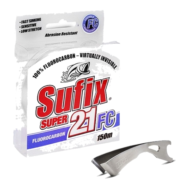 Леска SUFIX Super 21 Fluorocarbon прозрачная 150м 