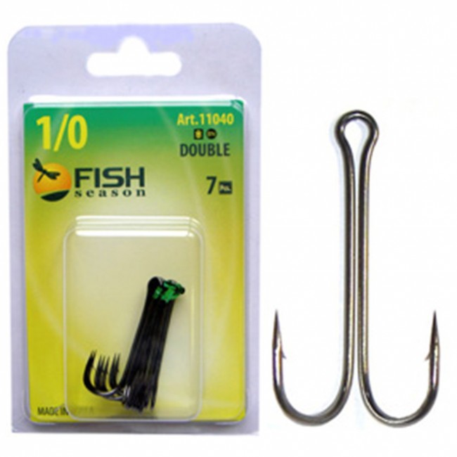 Крючок Fish Season ДВОЙНОЙ с длинным цевьём