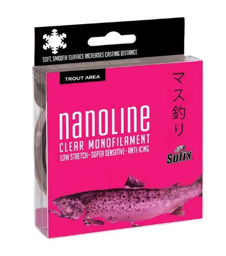 Леска Sufix Nanoline Trout прозрачная 150 м 