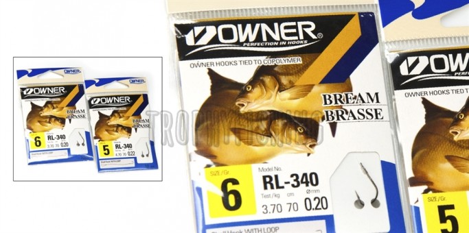 Крючок OWNER 50340 с поводком с петлей 70см RL-340