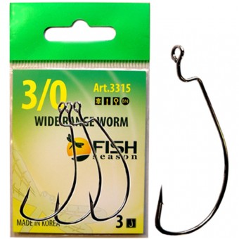 Крючок офсетный Fish Season Wide Range с большим ухом
