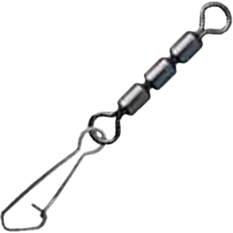 Вертлюг Kosadaka тройной высокоскоростной с карабином "Hooked snap" (уп)