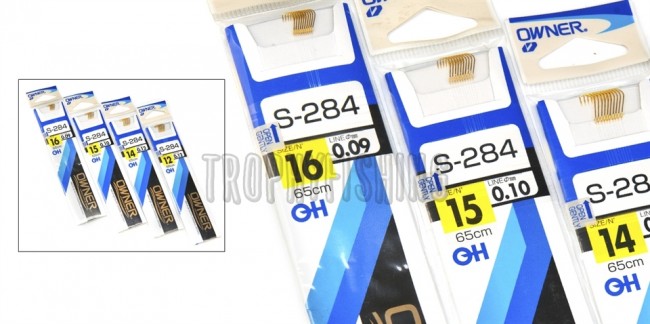 Крючок OWNER 50284 с поводком без петли 65см. SODE
