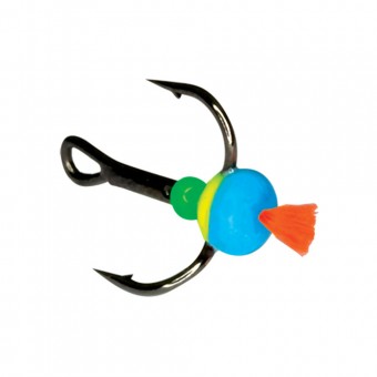 Тройник-капля Ecopro с красн. хвост. тип FBL № 4 ( 5шт) фосф.