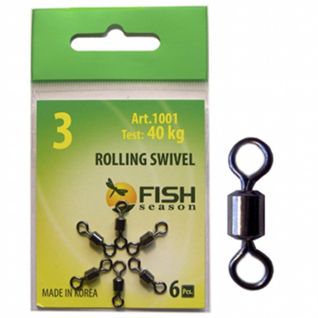Вертлюжок Fish Season Rolling Swivel цилиндрический