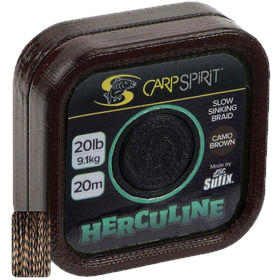 Поводок карповый Sufix Carp Spirit Herculine Braid Camo Brown 20м 15lb/6.8кг (коричневый камуфляж)