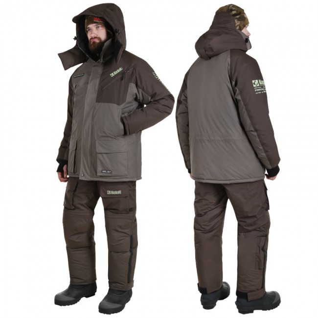 Костюм зимний Alaskan Russian Mission FS хаки/коричневый (куртка+полукомбинезон)